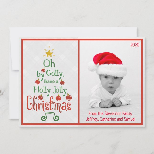 Un Noël joyeux et charmant | Carte de vœux photo m (Devant)