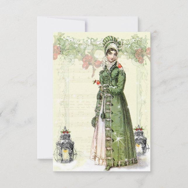Un Noel Joyeux Jane Austen Inspiré RSVP (Devant)