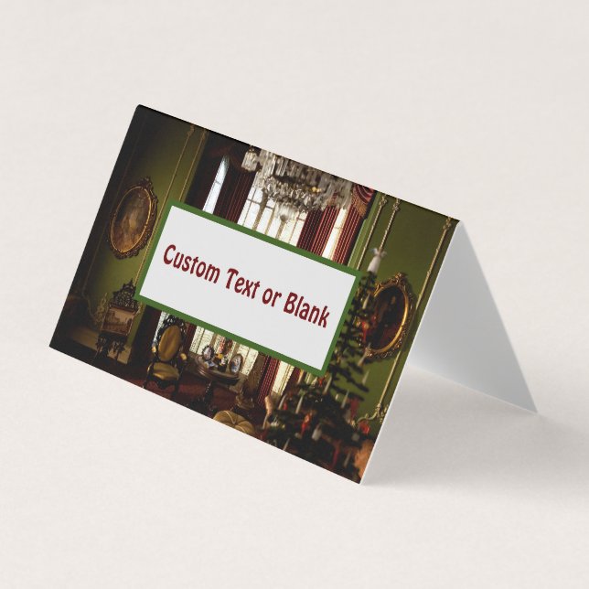 Un Noël victorien - Carte pliable personnalisable (Devant)