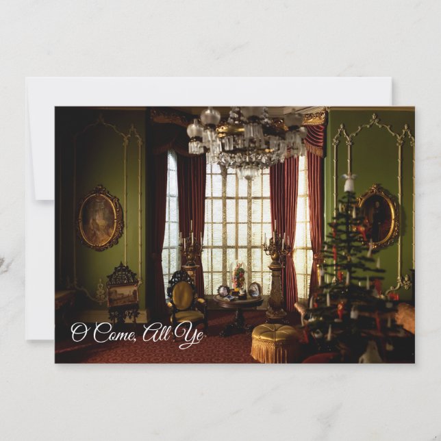 Un Noël victorien - Invitation "O Come Al Ye" (Devant)