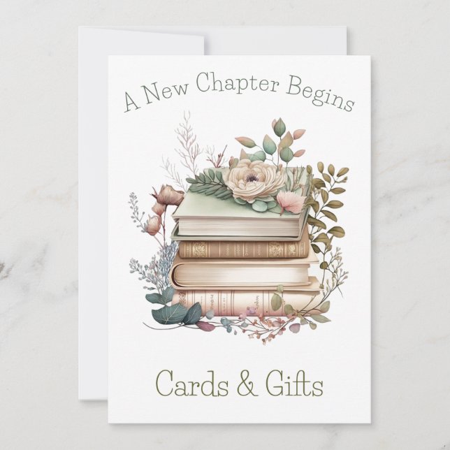Un nouveau chapitre commence Cartes et Cadeaux Sig (Devant)