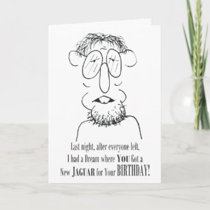 Un nouveau Jaguar pour votre anniversaire - Carte