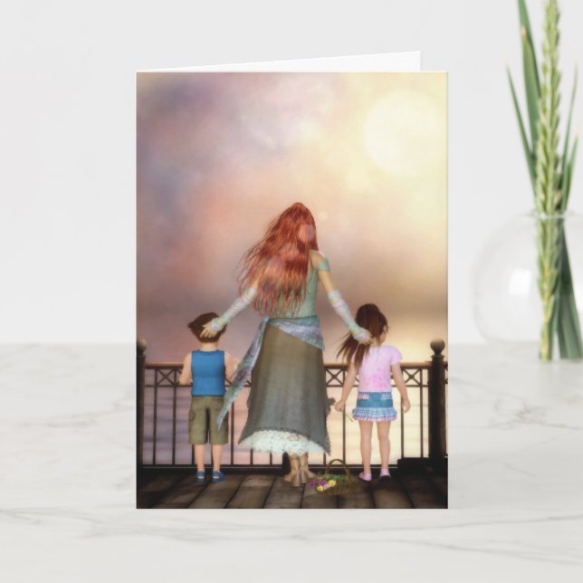 Un océan d'amour - Carte de voeux/note (texte) (Devant)