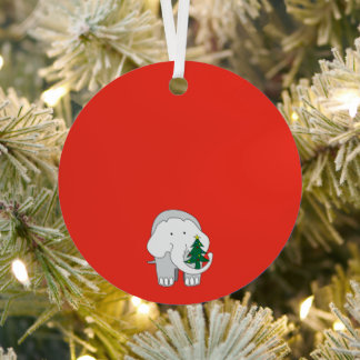 Un ornement personnalisé de Noël éléphant