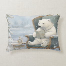 Un Ours blanc polaire dans le Coussin d'accents de