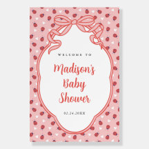 Un panneau de bienvenue pour la baby shower : Une