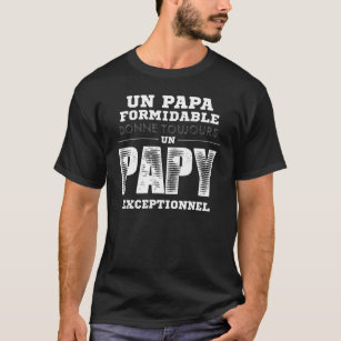 Un Papa Formidable Donne Toujours Un Papy Exceptio T-Shirt