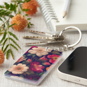 Un papier peint avec un motif floral 