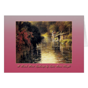 Un paysage français de rivière par le chevalier de