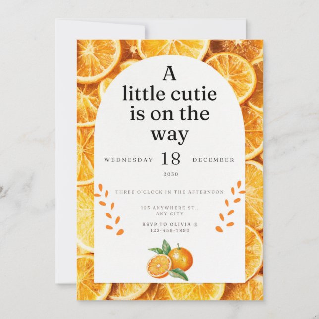 Un petit amour arrive faire-part de naissance (Devant)