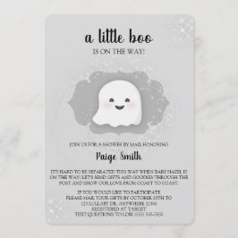 Un Petit Baby shower Boo Par Courrier Invitation