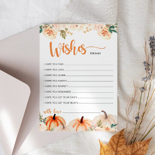 Un Petit Baby shower Citrouille Pour La Carte Bébé