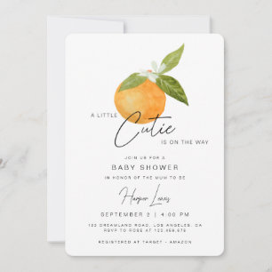 Un petit Baby shower Cutie Oranges Invitation