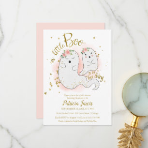 Un petit Boo Halloween Baby shower Invitation