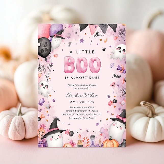 Un petit Boo Halloween Baby shower Invitation (Créateur téléchargé)
