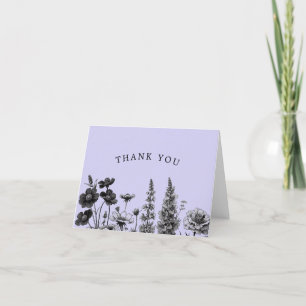 Un Petit Carte de remerciements Baby shower Fleur 