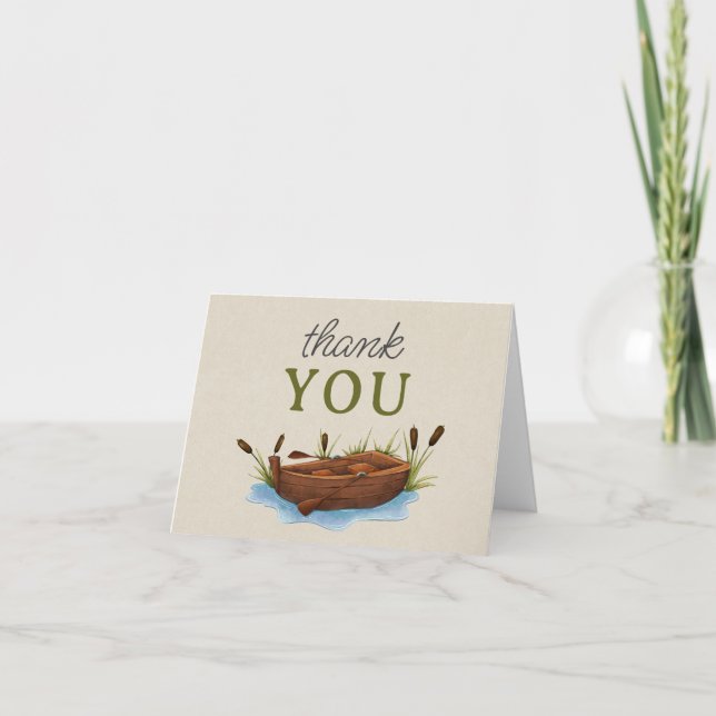 Un Petit Carte de remerciements De Baby shower Pêc (Devant)