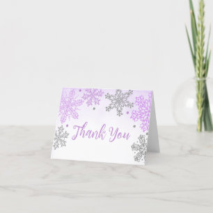 Un petit Carte de remerciements de Baby shower Sno