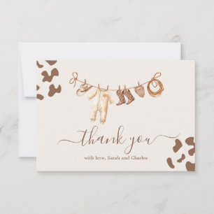 Un petit Carte de remerciements de garçon Baby sho