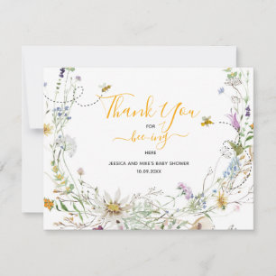 Un petit Carte de remerciements Fleur sauvage d'ab