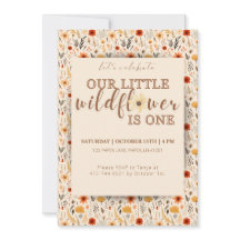Un Petit Fleur sauvage Tourne Une Invitation D'Ann