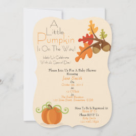 Un petit Invitation Baby shower Citrouille