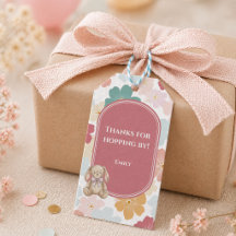 Un petit lapin favori étiquette lapin 1er annivers