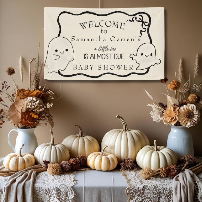 Un petit livre est presque due bannière (A Little Boo is Almost Due Banner)