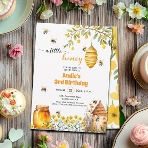 Un petit miel 3e anniversaire Invitation