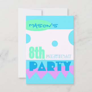 Un petit monstre 8e anniversaire Invitation de fêt