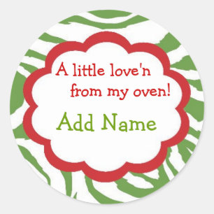 Un peu d'amour n Stickers de Noël personnalisés