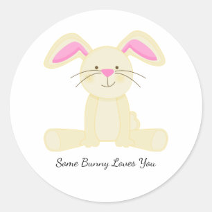 Un peu de Bunny aime vous autocollant