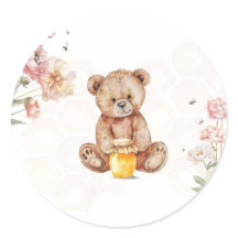 Un peu de miel est sur le chemin Stickers ronds