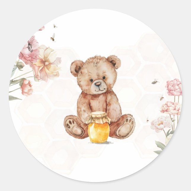 Un peu de miel est sur le chemin Stickers ronds (Devant)
