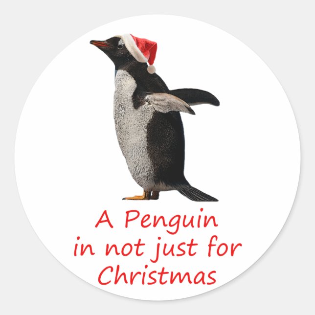 Un pingouin n'est pas seulement pour Sticker de No (Devant)
