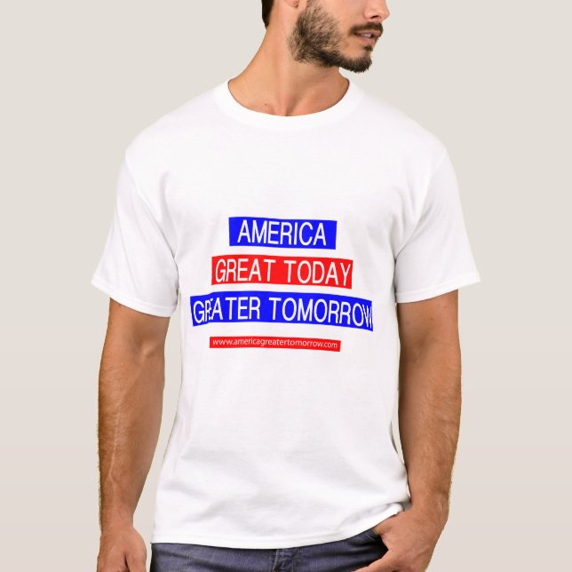 Un PLUS GRAND T-shirt de DEMAIN de l'AMÉRIQUE (Devant)