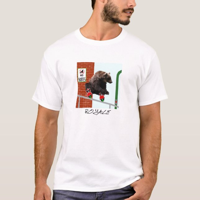Un PLUS GRAND T-shirt d'OURS de ROYALE (Devant)