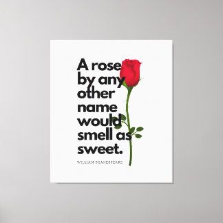 Un poème de SHAKESPEARE et une rose Impression su