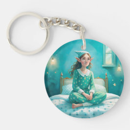 Un porte - clé mignon avec un elfe de dessin animé