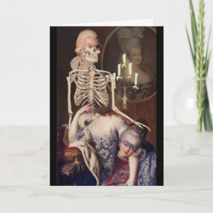Un portrait pour l'Halloween Karte