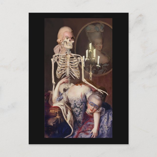 Un portrait pour l'Halloween Postkarte (Vorderseite)