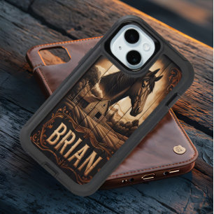 Un portrait rustique de Brian, Un noble cheval sur