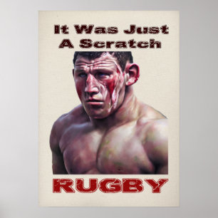 Un Poster De Rugby À Grille
