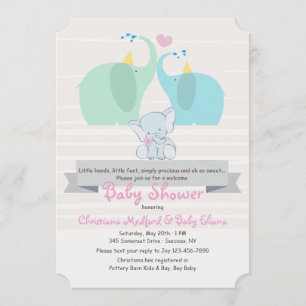 Un produit de notre invitation de baby shower de