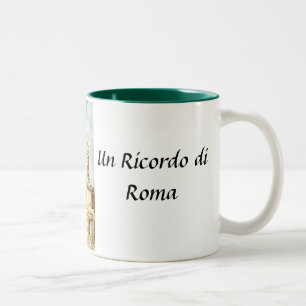 Un Ricordo di Roma Zweifarbige Tasse