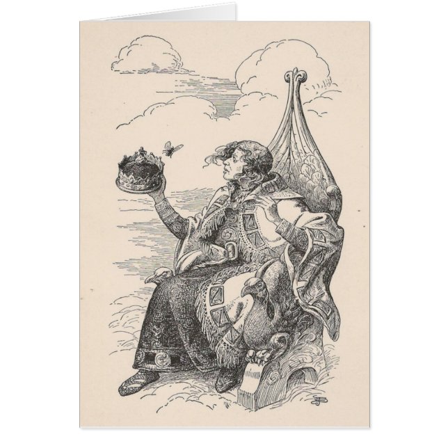 Un roi, toute occasion carte de voeux vierge (Devant)