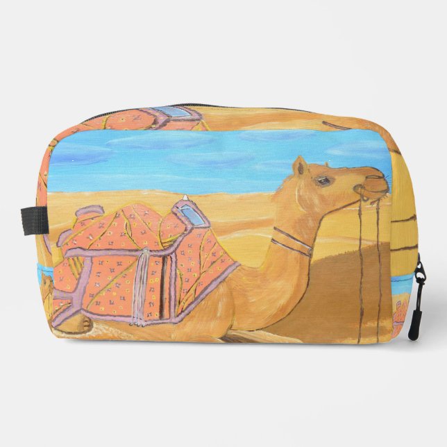 Un sac cosmétique Camel (Recto)