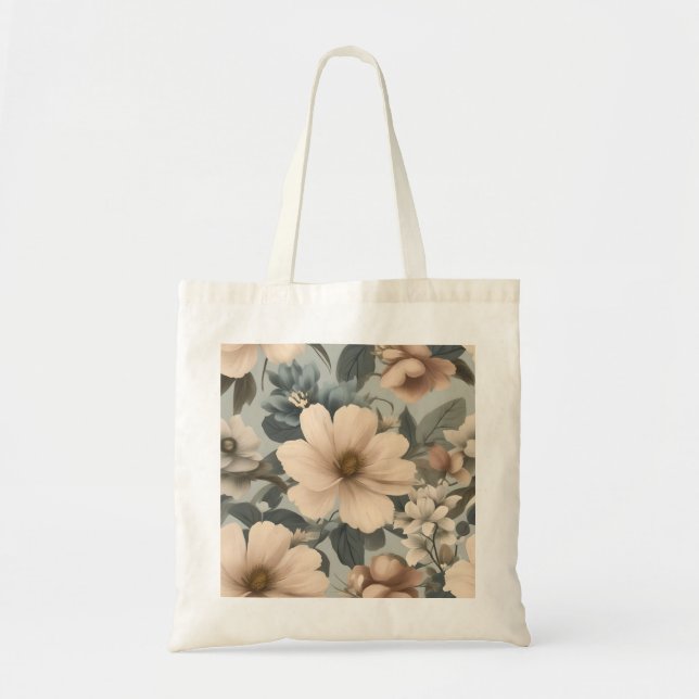 Un sac fourre-tout aux imprimés floraux (Devant)