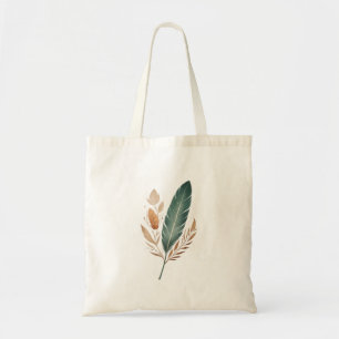 Un sac fourre-tout avec un motif de plume minimali