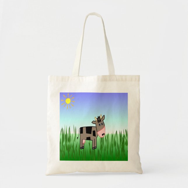 Un sac fourre-tout mignon à concepteur de vache à (Devant)